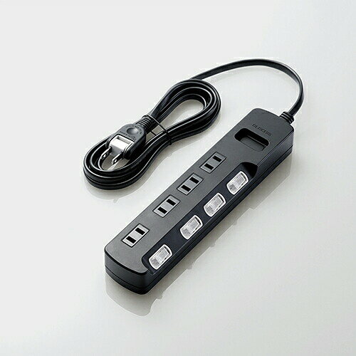 Rakuten - ELECOM（エレコム） AVボトム4口2.5mスイッチ AVT-K6A-2425BK