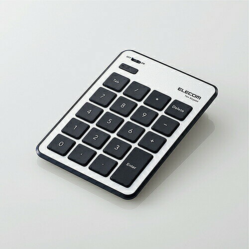 ELECOM（エレコム） mac用Bluetooth（R）薄型テンキーパッド TK-TBPM01SV薄型設計 bluetooth テンキー ..