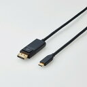 ELECOMiGRj USB Type-CpDisplayPortϊP[u CAC-CDP10BK