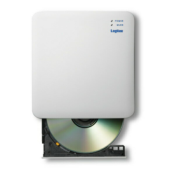 【送料無料】 Logitec（ロジテック） 5GHz WiFi DVD再生ドライブ LDR-PS5GWU3PWHスマホ 簡単 録音 DVD ワイヤレス接続 再生 レジューム再生 字幕 音声 チャプター切り替え パソコン接続 ディスクドライブ