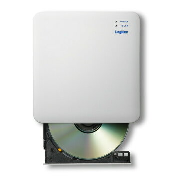 【送料無料】 Logitec（ロジテック） 5GHz WiFi DVD再生ドライブ LDR-PS5GWU3PWHスマホ 簡単 録音 DVD ワイヤレス接続 再生 レジューム再生 字幕 音声 チャプター切り替え パソコン接続 ディスクドライブ