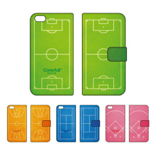 【送料無料】【Coverfull】 スポーツコートデザイン 手帳型スマホケース 手帳型スマホカバー 全機種対応(主要機種のみ) 手帳 スマホ ケース 手帳 スマ...