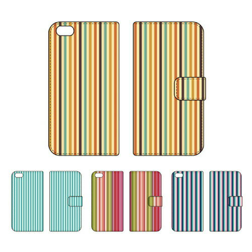 Rakuten - 【送料無料】【Coverfull】 ストライプコレクション デザインシリーズ 手帳型スマホケース 手帳型スマホカバー 全機種対応（主要機種のみ） 手帳 スマホ ケース 手帳 スマホ カバー iphoneケース イラスト 可愛い カワイイ