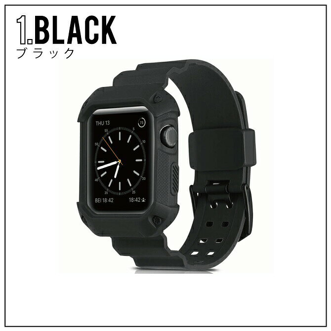 Apple Watch SHOCK RESISTANT 衝撃に強い 軽量 軽い 薄い 衝撃 強い バンド シリコン ベルト スポーツ ベルト交換 ベルトだけ 時計 時計ベルト 腕時計ベルト メンズ レディース 替えベルト 人気 便利グッズ オススメ 送料無料 - 3