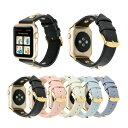 Apple Watch アップルウォッチ Gold nail genuine leather bel ...