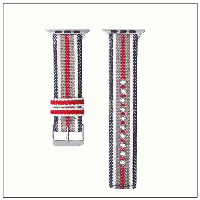 ●在庫限り特価●Apple Watch アップルウォッチ Sport Nylon Stripe スポーツ ナイロン ストライプ オリジナル ナイロンストライプ 美しい 大人 メンズ レディース 男子 女子 男性 女性 おしゃれ かわいい ベルト交換 ベルトだけ 時計 時計ベルト 腕時計ベルト 送料無料