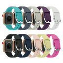 ●在庫限り特価●Apple Watch アップルウォッチ Buckle strap monochrome silicone sports belt バックル ス...