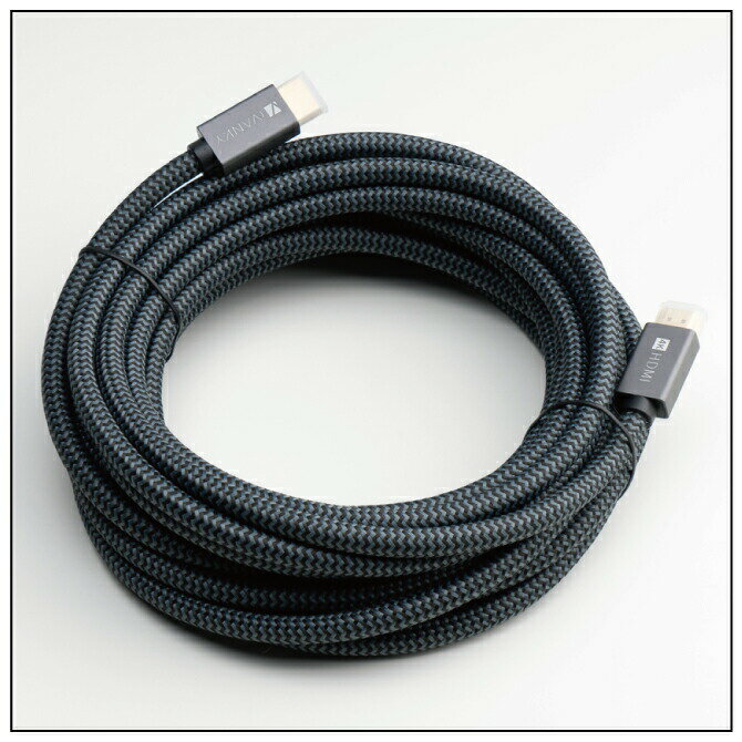 iVANKY VBA14 4.6m Grey x Black HDMI 2.0 cable HDMI to HDMI 4K＠60Hz対応 ハイスピード HDMI 2.0 18Gbps テレビ モニター プロジェクター ブルーレイプレーヤー ノートPC Nintendo Switch ゲーム ストリーミング 送料無料