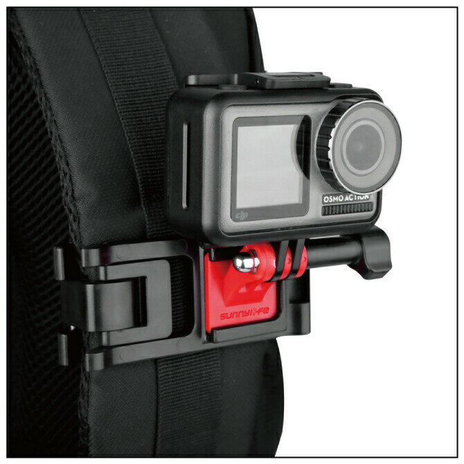Sunnylife TY-Q9261 Universal Sports Camera Backpack Clamp Adjustable Clips for GoPro 8 Osmo Action Osmo Pocket ��˥С����륹�ݡ��ĥ����Хå��ѥå������ץ����㥹���֥륯��å� ��������󥫥�� ���������꡼ GoPro ���������꡼ �Хå��ѥå� ����̵��