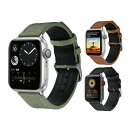 ●在庫限り特価●Apple Watch アップルウォッチ Naylon with leather comb belt ナイロン with レザー コンボ ベルト...