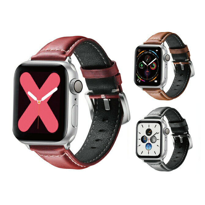 ●在庫限り特価●Apple Watch アップルウォッチ High quality matte genuine leather belt ハイ クオリティー マット ジェニュイン レザ..