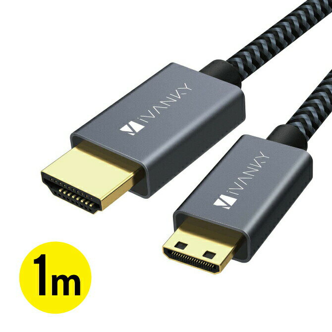 iVANKY VBA29 1m Gray & Black Mini HDMI to HDMI Cable 4K@60Hz ϥԡ ...