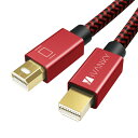 iVANKY VBB08 2m Red x Black Mini DisplayPort to Mini DisplayPort 4K@60Hz mini DP ~jfBXvC|[g Mini DisplayPort 1.2 HDCP 1.4 𑜓x f 摜  ] bvgbv p\R { j^[ 