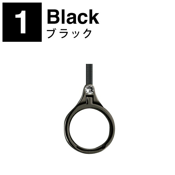 Metal holder メタル ホルダー ストーン付き 落下防止 スマートフォン スマホ メタル製 高級感 丈夫 ストラップ 指 リング スタンド 機能 横置き 対応 スマホリング 取り外し 人気 便利グッズ オススメ 送料無料 - 2
