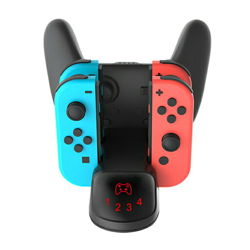 DOBE TNS-0137 CHARGING DOCK チャージング ドック Nintendo Switch Joy-Con ジョイコン Pro Controller プロ コントローラー コントローラー Type-C ケーブル 充電 まとめて ライト付き 人気 オススメ 便利グッズ 送料無料