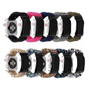 ●在庫限り特価●Apple Watch アップルウォッチ Nylon rope velcro belt ナイロン ロープ ヴェロクロ ベルト アップルウォッチバ...