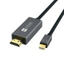 iVANKY VBB31 2m Grey & Black 4K@60Hz Mini DisplayPort to HDMI Cable ~j fBXvC to HDMI ϊ P[u MacOS Windows lC ֗ObY 