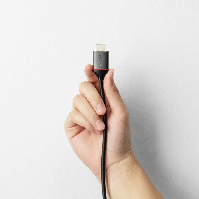 【楽天1位】 iVANKY VBE02 1m Grey & Black 4K@60Hz HDMI Cable HDMI2.0規格 18Gbps HDR HDCP2.2 ARC 3D イーサネット対応 PS4 Xbox, Nintendo Switch Apple TV Fire TV 適用 テレビ ハイスピードプレミアム 極細 スリム 人気 便利グッズ オススメ 送料無料 - 3