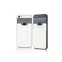 【送料無料】【ROOX】 ステッカーブルポケット Sinji Pouch Basic2(ホワイト)スマホアクセ icカード カード 収納ポケット 背面ポケット ...