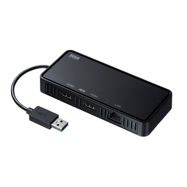 ̵ SANWA SUPPLYʥ掠ץ饤USB3.1-HDMIǥץ쥤ץ4Kб2ϡLAN-ݡդ USB-CVU3HD3USB3.1 HDMI Ѵ HDMIǥץ쥤 2  ʬ ĥ 4Kб ̥ƥ ץ  Ρȥѥ