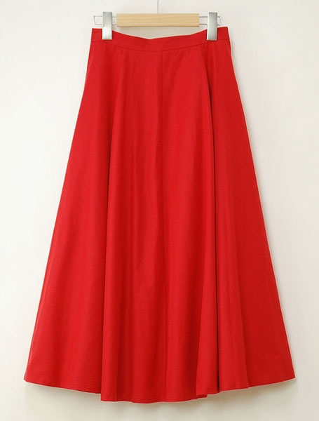 スカート ボトムス レディース ◆【メール便 送料無料12】【DEALポイントバック】【SALE50】【7号】綿混ギャバロングフレアスカート【エコ包装】[sk][ オフィス カジュアル 母 ママ ][hw]のサムネイル