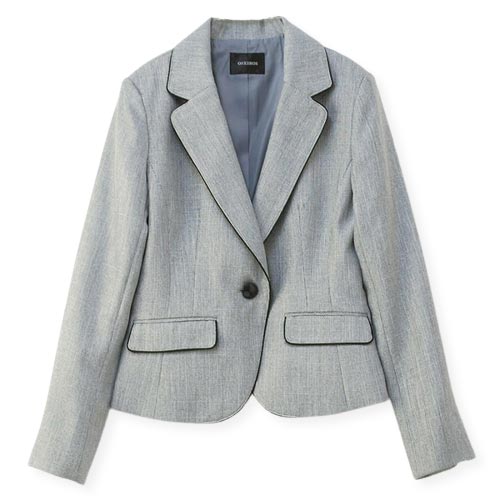 ジャケット アウター レディース 春秋冬 ◆【SALE40】【7〜15号】ブッチャー ツイード テーラード パイピング 長袖ジャケット [jk][ フォーマル オフィス カジュアル ビジネス 入学式 入園式 卒業式 卒園式 七五三 母 ママ 春 秋 冬 黒 大きいサイズ ]■メール便不可■[rc]