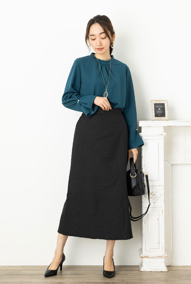 カットソー レディース トップス 春 秋 冬 ◆【SALE40】梨地 カットジョーゼット ハ...
