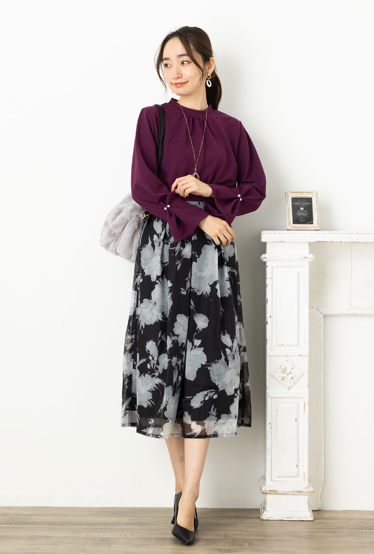 カットソー レディース トップス 春 秋 冬 ◆【SALE40】梨地 カットジョーゼット ハ...