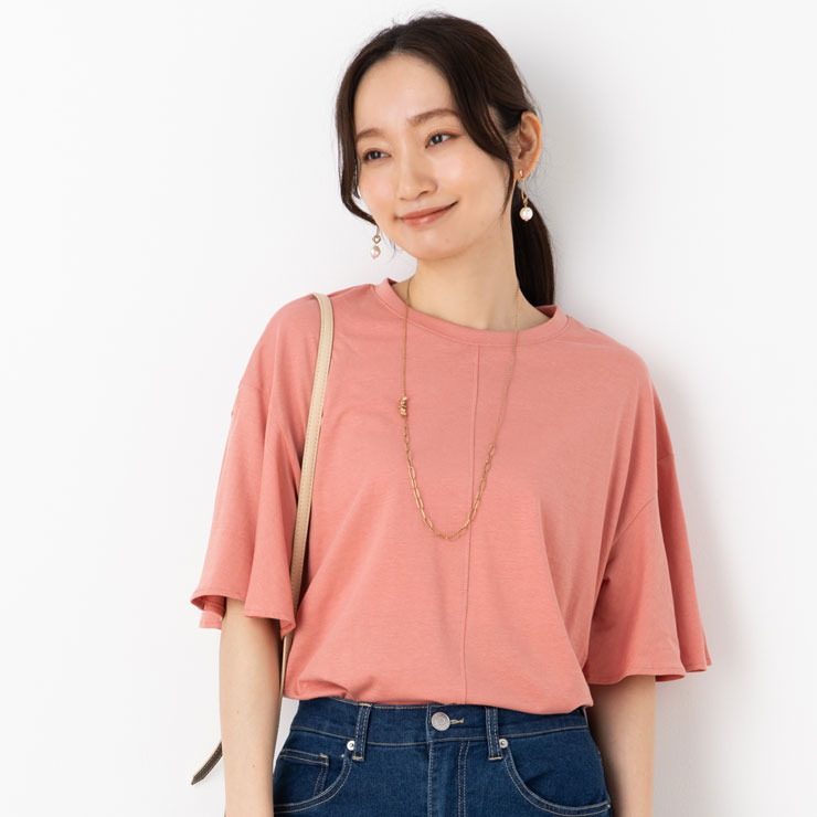 楽天市場】白（カラーオレンジ）（Tシャツ・カットソー｜トップス
