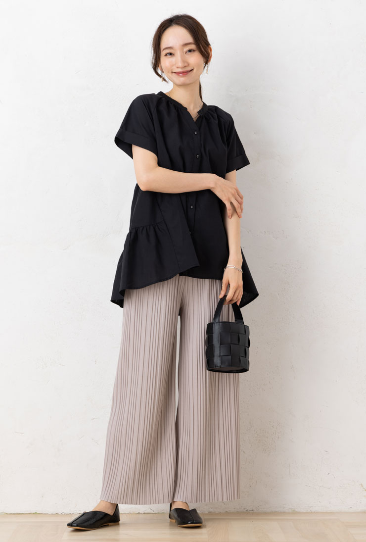 ブラウス ロング シャツ 半袖 レディース トップス 春 夏 秋 ◆【SALE40】【メール...