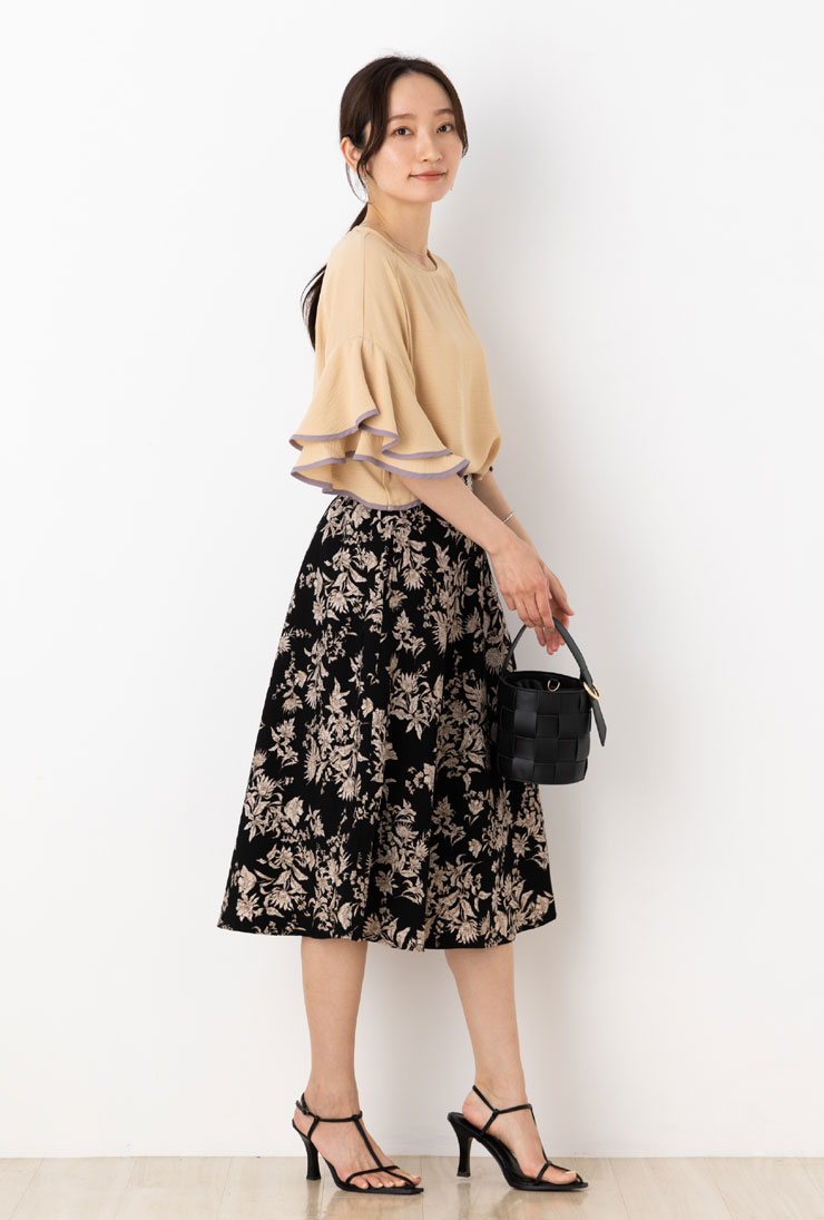 ブラウス レディース トップス 半袖 春 夏 秋 別注 ◆【メール便 送料無料06】【S〜LL】ポーラ UV 配色 レイヤード フレア 五分袖 ブラウス【エコ包装】[bl][ オフィス カジュアル ビジネス ママ 大きいサイズ 小さいサイズ お出かけ 半袖 ][dm] - Image 3