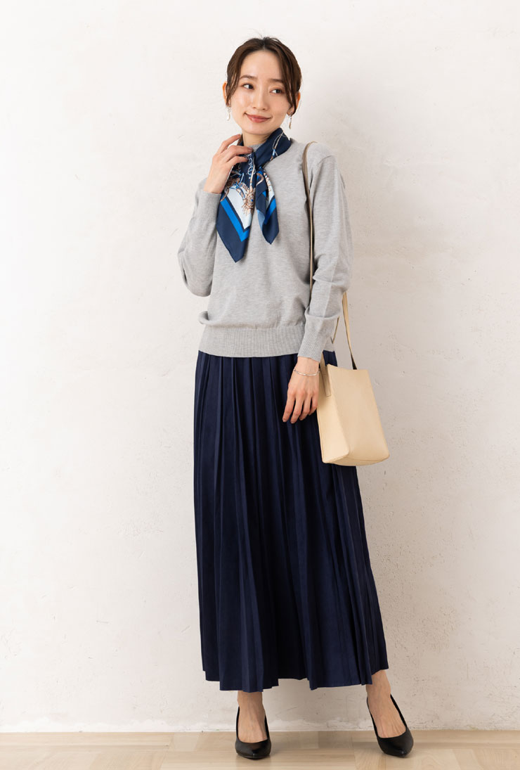 スカート ロング丈 レディース ボトムス 秋 冬 春 ◆ 【M(M〜L相当)】マシュマロ スエード 調 ランダム プリーツ ロング 丈 スカート(ウエストゴム)【エコ包装】[ オフィス カジュアル ママ 可愛い きれいめ 綺麗め 通勤 お出かけ 洗える ][sk]■メール便不可■