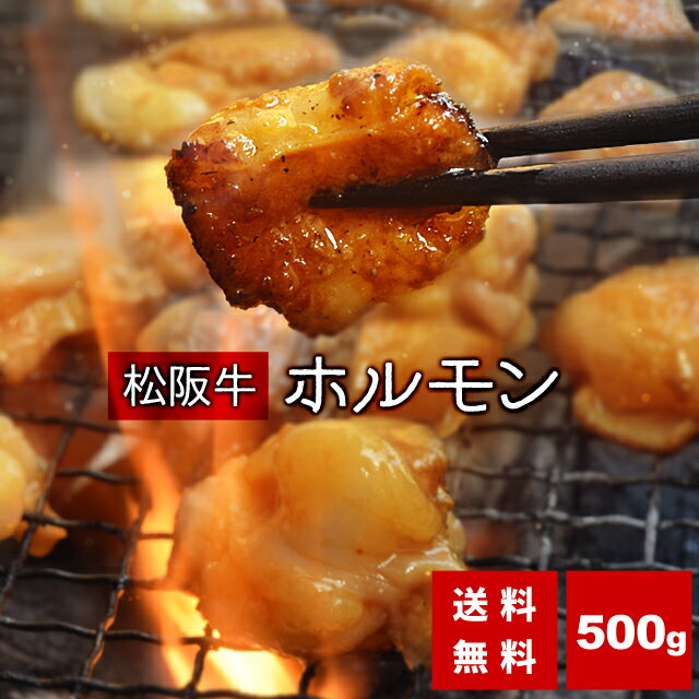 松阪牛 ホルモン 500g 牛肉 和牛 送料無料 臭みが無く柔らかで甘みのある希少な松阪牛のホルモン 焼肉 松坂牛 松坂肉