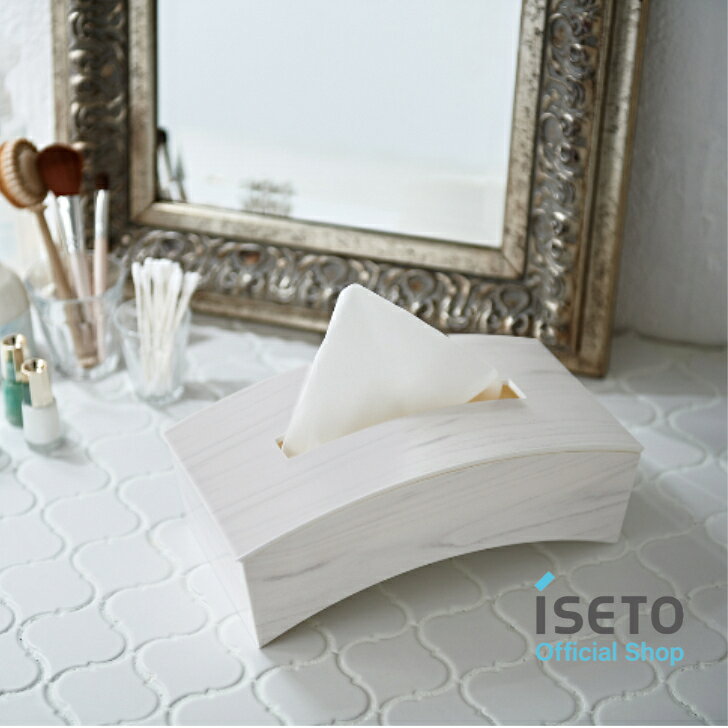 伊勢藤 (ISETO) ティッシュケースBOW　ウッディ　ホワイト　ISETO　ソフトパック　タテヨコ　日本製 iseto-store-10000002 ISETO公式ストア サンプル画像3