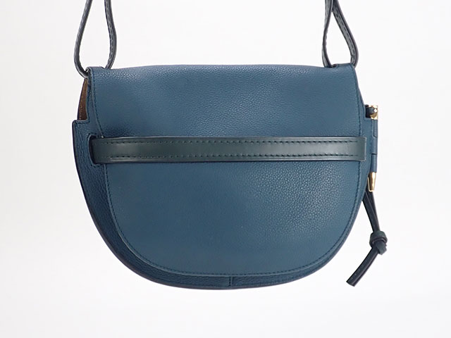 【中古】【辛口評価】【Aランク】LOEWE ロエベ ゲートバッグ スモール ショルダーバッグ 321.12.T20 カーフスキン グリーン