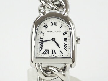 【中古】【辛口評価】【Aランク】RALPH LAUREN ラルフ ローレン スティラップ プティリンク RLR0040000 ホワイト文字盤