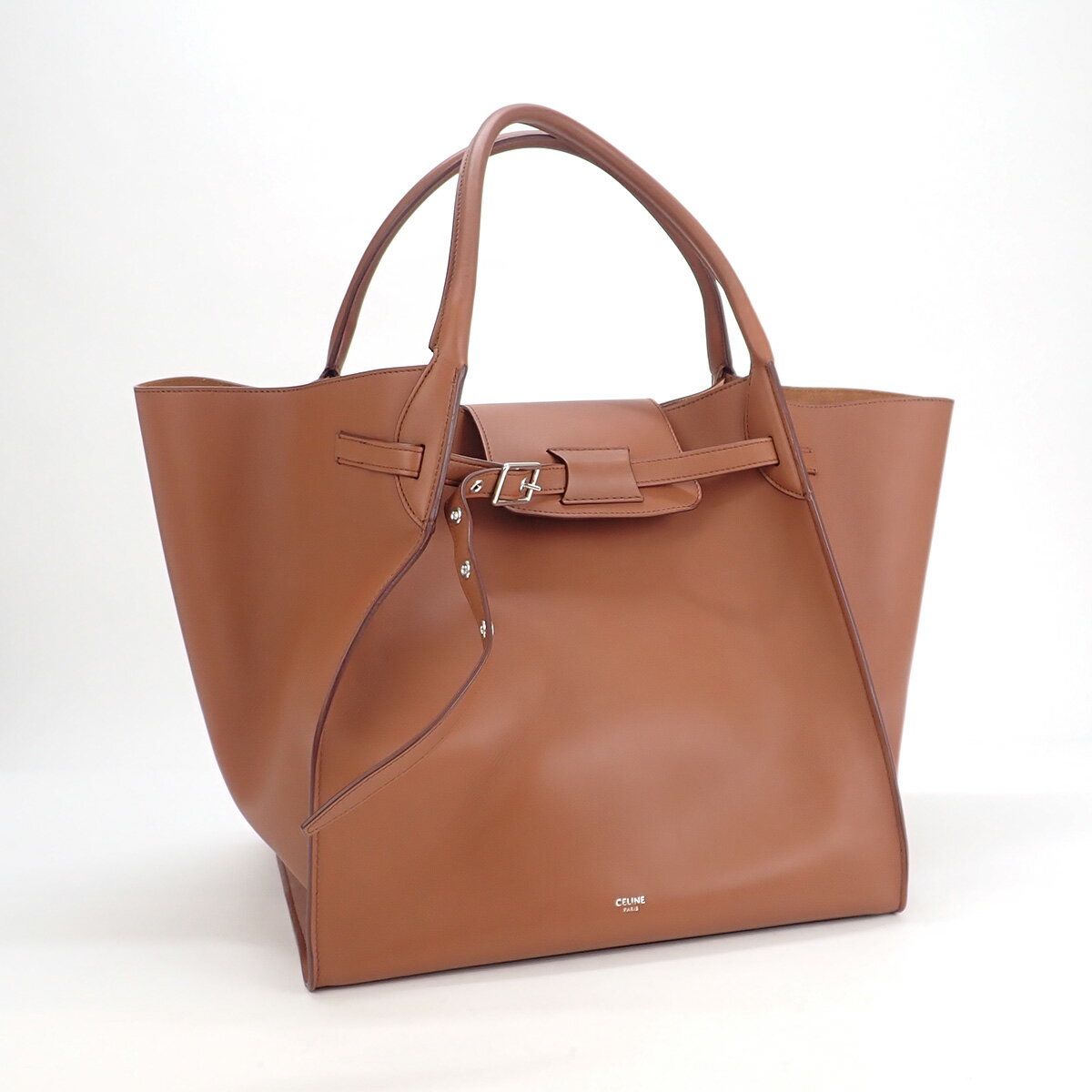 【中古】【辛口評価】【Aランク】CELINE セリーヌ ビッグバッグ ミディアム スムースカーフスキン ハンドバッグ 182863A4T.04LU タン