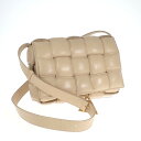 【中古】【ABランク】BOTTEGA VENETA ボッテガヴェネタ パデットカセット ショルダーバッグ 591970VCQR19782 イントレチャート ポリッジ ゴールド金具【ISEYA】