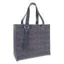 【中古】【ABランク】LOEWE ロエベ バックルトート トートバッグ B692L09X03 キャンバス カーフスキン ブラック【ISEYA】