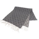 【中古】【ABランク】GUCCI グッチ GG柄マフラー カシミヤ100％ グレー【ISEYA】