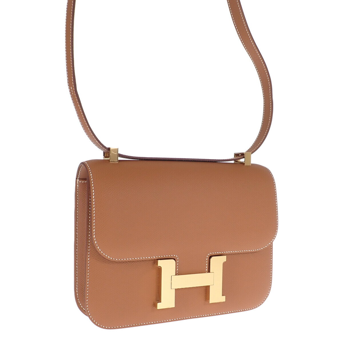 【中古】【Sランク】HERMES エルメス コンスタンス3 24 ショルダーバッグ ヴォーエプソン ゴールド ゴールド金具 U刻印【ISEYA】