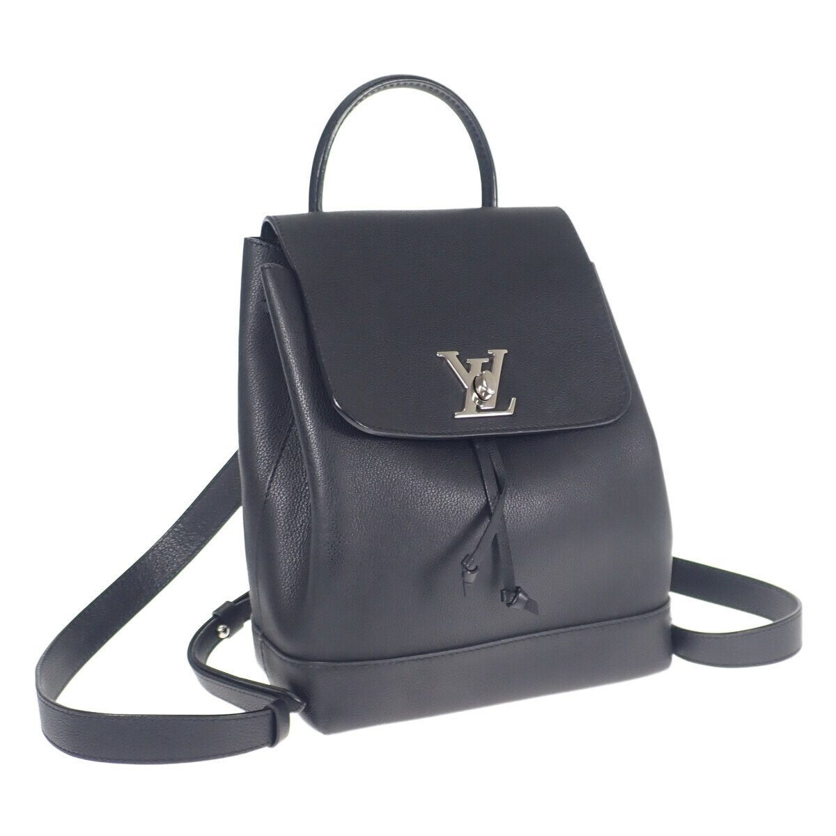 【中古】【ABランク】LOUIS VUITTON ルイヴィトン ロックミー バックパック リュック M41815 カーフスキン ノワール レディース【ISEYA】