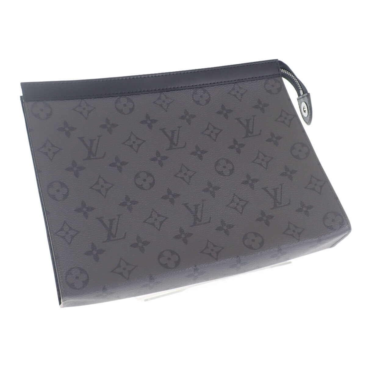 【中古】【Aランク】LOUIS VUITTON ルイヴィトン ポシェット・ヴォワヤージュ クラッチバッグ M69535 モノグラム・エクリプスキャンバス グレー【ISEYA】