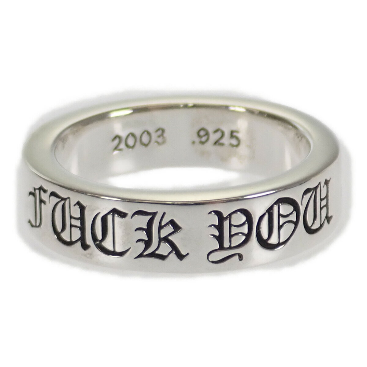 šۡAB󥯡Chrome Hearts ϡ ڡ  FUCK YOU  6mm 2356-304-9312-9209 Ag925 С 21  ISEYA