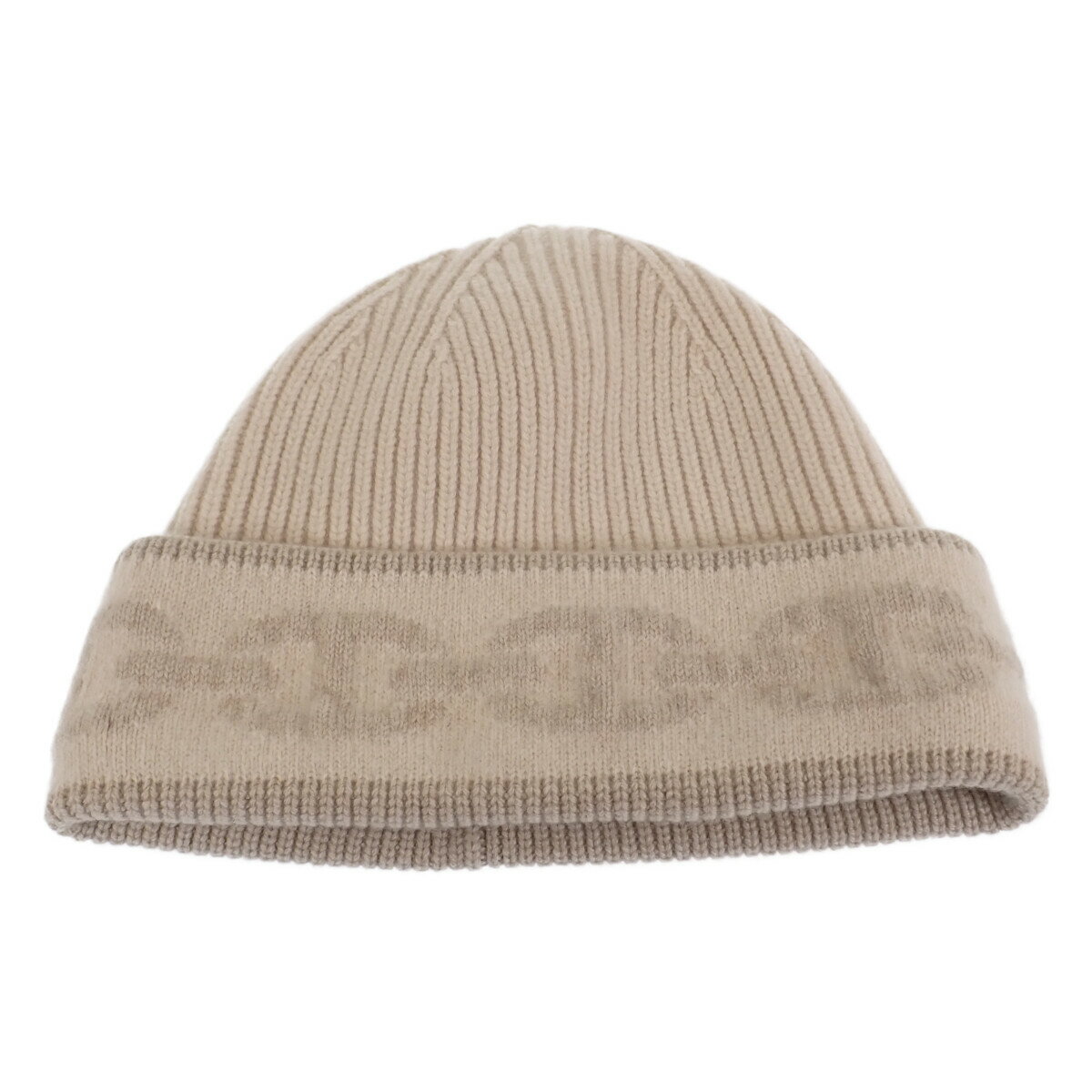 【中古】【Aランク】HERMES エルメス ヘヴン ニットキャップ 帽子 H232021N CSSM カシミヤ ポリウレタン クレーム/サーブル ベージュ系 Mサイズ【ISEYA】のサムネイル