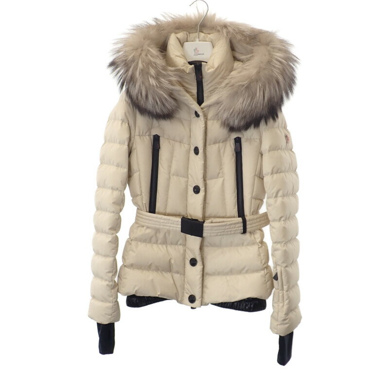 【中古】【Aランク】Moncler モンクレール GRENOBLE BEVERLEY ショートダウンジャケット アウター H20981A00053 5399E ナイロン アイボリー #1【ISEYA】