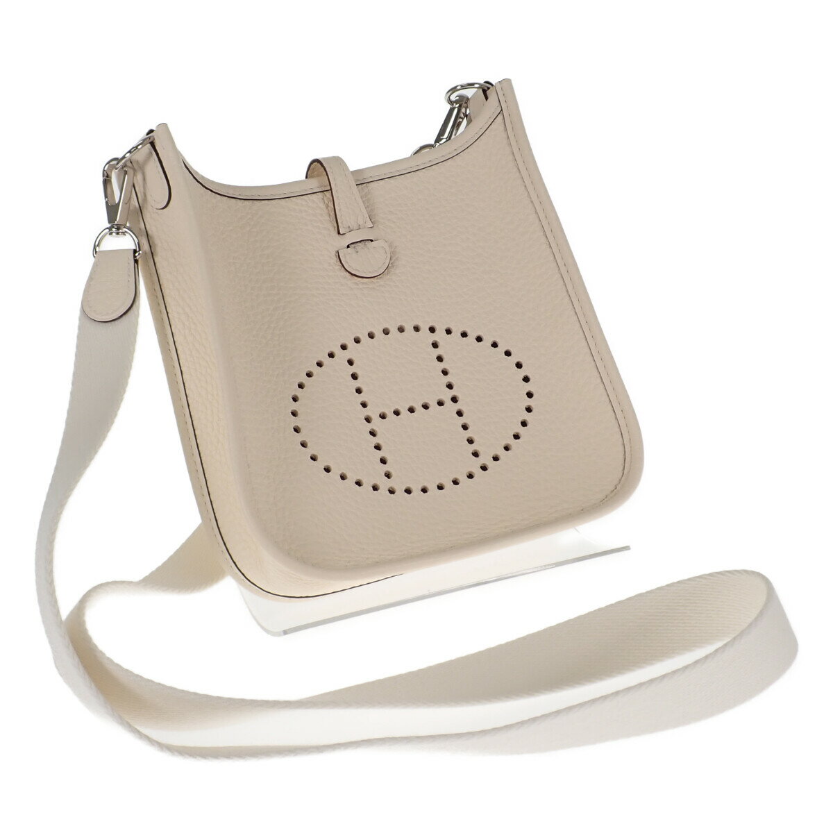 【中古】【Sランク】HERMES エルメス エヴリンTPM ショルダーバッグ トリヨンクレマンス ナタ シルバー金具 U刻印【ISEYA】のサムネイル