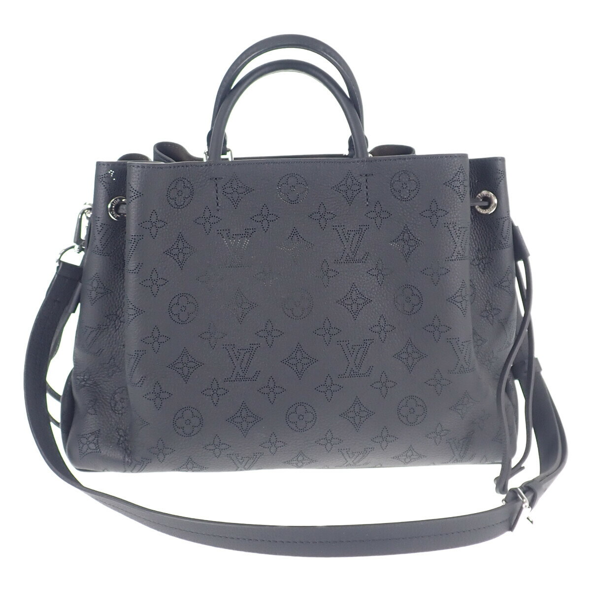 【中古】【Sランク】LOUIS VUITTON ルイヴィトン ベラ・トート 2wayバッグ M59200 マヒナ ブラック【ISEYA】 2