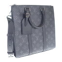【中古】ルイヴィトン LOUIS VUITTON サックプラ クロス M46098 2WAYバッグ モノグラム エクリプス ブラック メンズ【Aランク】