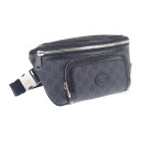 【中古】【Aランク】グッチ GUCCI GGラージ 733240_92THG_8563 ボディバッグ レザー GGスプリームキャンバス ブラック メンズ 【ISEYA】(4)